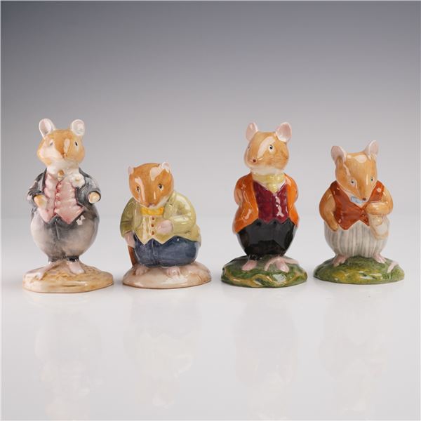 4pc Royal Doulton Brambly Hedge  Mouse Figurines