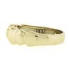 Image 3 : Estate Solid 14K Yellow Gold Polished Finish Stackable Pyramid Style Band Ring