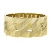 Image 2 : Men's 14K Yellow Gold 10mm Open Curb Link Polished & Brushed Finish Band Ring