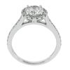 Image 2 : New 14k White Gold 1.59 ctw GIA Round Diamond w/ Halo Classic Engagement Ring