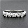 Image 2 : Gemlok 18K Gold 0.76 ctw Bar Channel Round Ideal Cut Diamond Wedding Band Ring