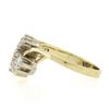 Image 5 : Vintage 14k Yellow Gold 0.90 ctw Prong & Pave Set Diamond Statement Cocktail Rin