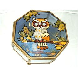 Octagon Owl Keepsake Box