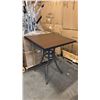 Image 1 : RATANA BAR HEIGHT PATIO TABLE WITH DURAWOOD TABLE TOP APPROXIMATELY 34"X34"