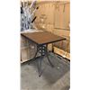 Image 1 : RATANA BAR HEIGHT PATIO TABLE WITH DURAWOOD TABLE TOP APPROXIMATELY 34"X34"