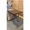 Image 1 : RATANA BAR HEIGHT PATIO TABLE WITH DURAWOOD TABLE TOP APPROXIMATELY 34"X34"