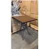 Image 1 : RATANA BAR HEIGHT PATIO TABLE WITH DURAWOOD TABLE TOP APPROXIMATELY 34"X34"