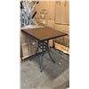 Image 1 : RATANA BAR HEIGHT PATIO TABLE WITH DURAWOOD TABLE TOP APPROXIMATELY 34"X34"