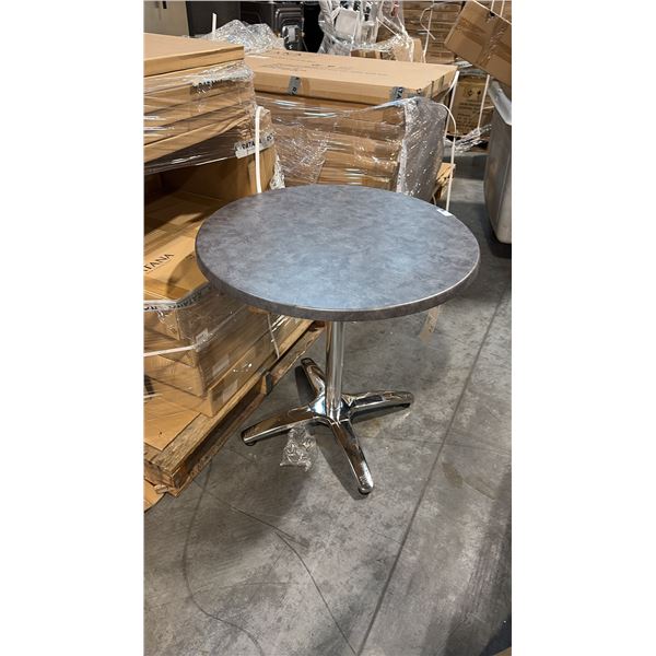 RATANA METAL TABLE WITH GREY 30" ROUND TOP
