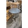 Image 1 : RATANA METAL TABLE WITH GREY 30" ROUND TOP