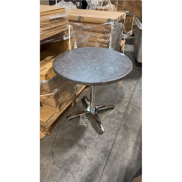 RATANA METAL TABLE WITH GREY 30" ROUND TOP
