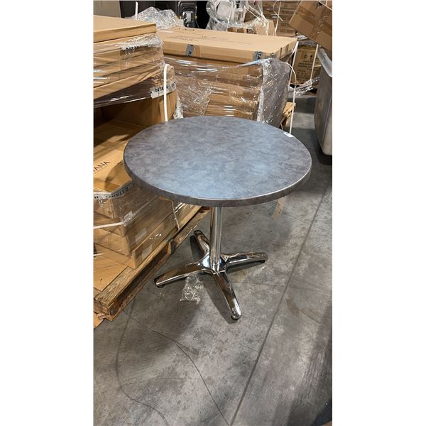RATANA METAL TABLE WITH GREY 30" ROUND TOP