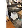 Image 1 : RATANA 36" GLASS TOP PATIO WICKER TABLE