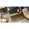 Image 1 : PATIO FLARE BLACK WOVEN FOLDING WOODEN BENCH