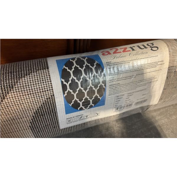 A2ZRUG PALMA COLLECTION BLACK/WHITE PATTERN RUG (160CM X 160CM)