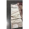 Image 1 : A2ZRUG SALVADOR COLLECTION WHITE/BEIGE PATTERN RUG (230CM X 60CM)