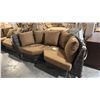 Image 1 : RATANA SAND SEBASTIAN CURVED CORNER CUDDLE COUCH 80"W