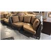 Image 1 : RATANA SAND SEBASTIAN CURVED CORNER CUDDLE COUCH 80"W