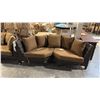 Image 2 : RATANA SAND SEBASTIAN CURVED CORNER CUDDLE COUCH 80"W