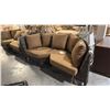 Image 1 : RATANA SAND SEBASTIAN CURVED CORNER CUDDLE COUCH 80"W
