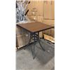 Image 1 : RATANA BAR HEIGHT PATIO TABLE WITH DURAWOOD TABLE TOP APPROXIMATELY 34"X34"