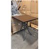 Image 1 : RATANA BAR HEIGHT PATIO TABLE WITH DURAWOOD TABLE TOP APPROXIMATELY 34"X34"