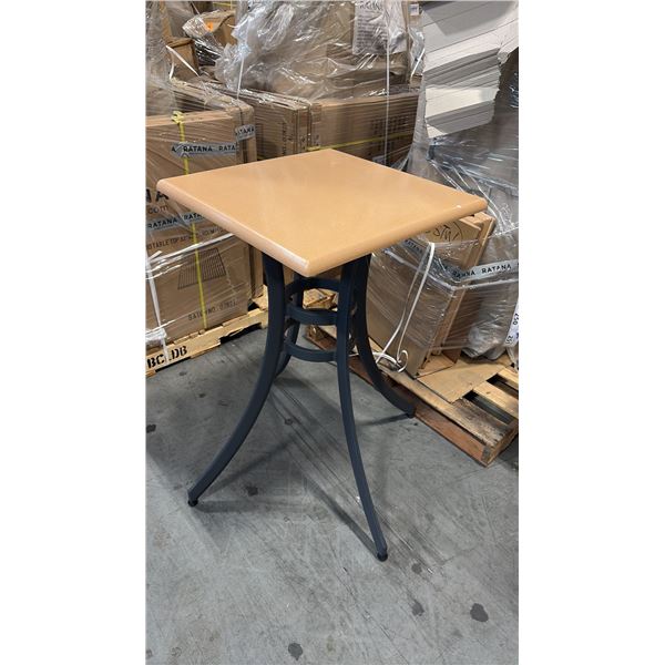 RATANA SEATTLE COUNTER PATIO TABLE BASE WITH APPROXIMATELY 24"X24" TABLE TOP