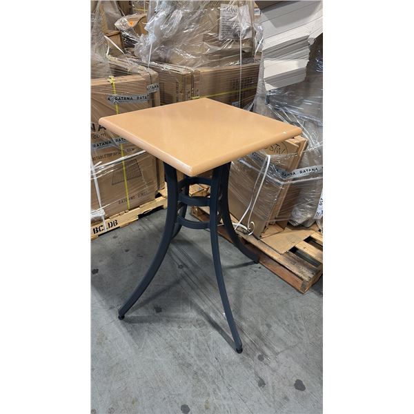 RATANA SEATTLE COUNTER PATIO TABLE BASE WITH APPROXIMATELY 24"X24" TABLE TOP