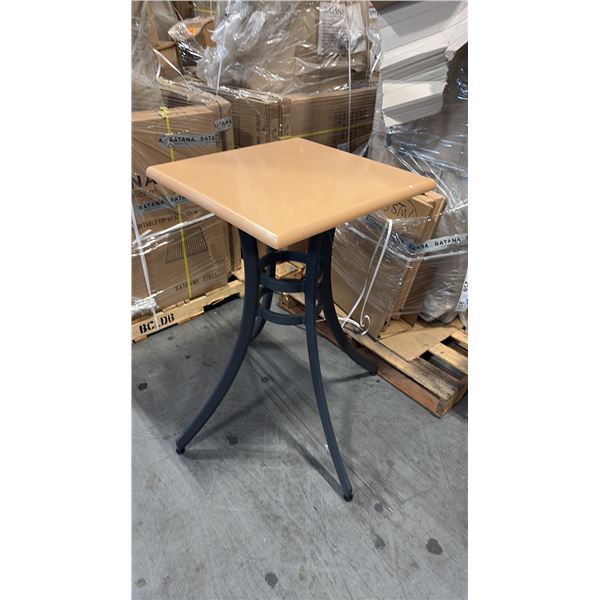 RATANA SEATTLE COUNTER PATIO TABLE BASE WITH APPROXIMATELY 24"X24" TABLE TOP
