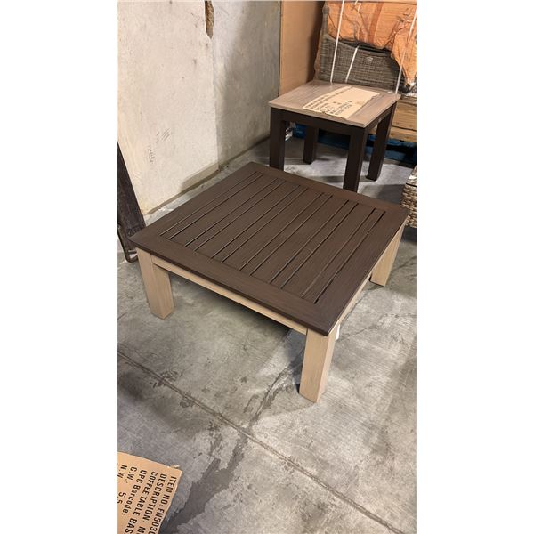 RATANA METAL MONTREAL COFFEE TABLE BASE WITH 32" X 32" TABLE TOP