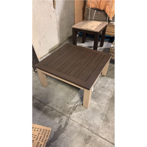 RATANA METAL MONTREAL COFFEE TABLE BASE WITH 32" X 32" TABLE TOP