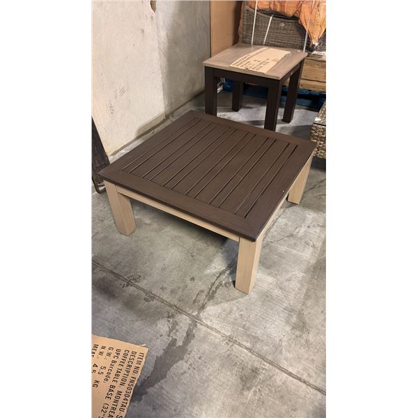 RATANA METAL MONTREAL COFFEE TABLE BASE WITH 32" X 32" TABLE TOP