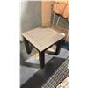Image 1 : RATANA MONTREAL END TABLE BASE WITH 23" X 23" TABLE TOP