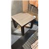 Image 1 : RATANA MONTREAL END TABLE BASE WITH 23" X 23" TABLE TOP