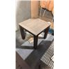 Image 1 : RATANA MONTREAL END TABLE BASE WITH 23" X 23" TABLE TOP