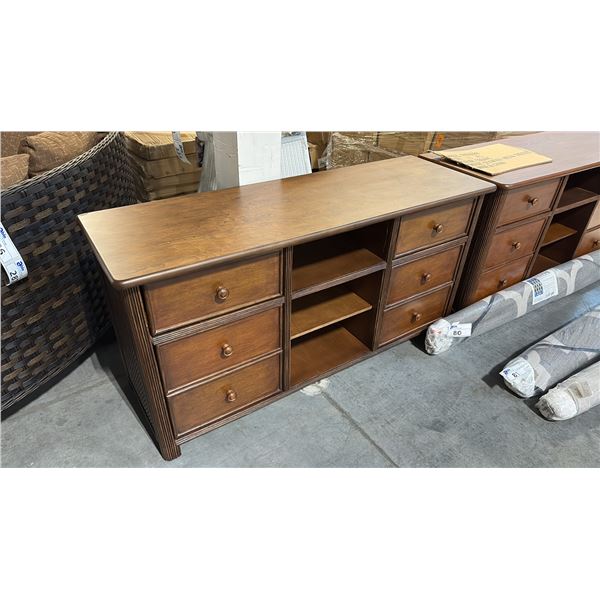 RATANA MOUNT SEYMOUR WOODEN MEDIA DRESSER (53"W 18"D 27"H)