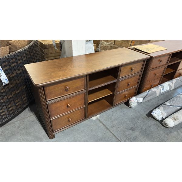 RATANA MOUNT SEYMOUR WOODEN MEDIA DRESSER (53"W 18"D 27"H)