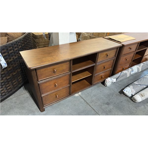 RATANA MOUNT SEYMOUR WOODEN MEDIA DRESSER (53"W 18"D 27"H)