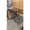 Image 1 : RATANA BAR HEIGHT PATIO TABLE WITH DURAWOOD TABLE TOP APPROXIMATELY 34"X34"