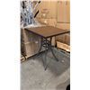 Image 1 : RATANA BAR HEIGHT PATIO TABLE WITH DURAWOOD TABLE TOP APPROXIMATELY 34"X34"