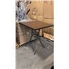 Image 1 : RATANA BAR HEIGHT PATIO TABLE WITH DURAWOOD TABLE TOP APPROXIMATELY 34"X34"