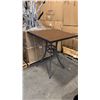 Image 1 : RATANA BAR HEIGHT PATIO TABLE WITH DURAWOOD TABLE TOP APPROXIMATELY 34"X34"