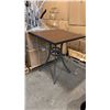 Image 1 : RATANA BAR HEIGHT PATIO TABLE WITH DURAWOOD TABLE TOP APPROXIMATELY 34"X34"