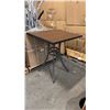 Image 2 : RATANA BAR HEIGHT PATIO TABLE WITH DURAWOOD TABLE TOP APPROXIMATELY 34"X34"