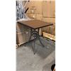 Image 1 : RATANA BAR HEIGHT PATIO TABLE WITH DURAWOOD TABLE TOP APPROXIMATELY 34"X34"