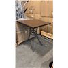 Image 1 : RATANA BAR HEIGHT PATIO TABLE WITH DURAWOOD TABLE TOP APPROXIMATELY 34"X34"
