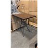 Image 1 : RATANA BAR HEIGHT PATIO TABLE WITH DURAWOOD TABLE TOP APPROXIMATELY 34"X34"