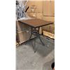 Image 1 : RATANA BAR HEIGHT PATIO TABLE WITH DURAWOOD TABLE TOP APPROXIMATELY 34"X34"