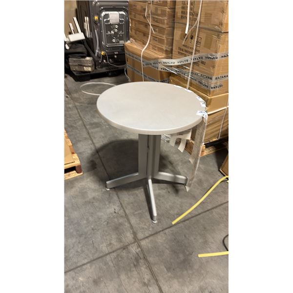RATANA GREY PATIO SIDE TABLE APPROXIMATELY 24" ROUND