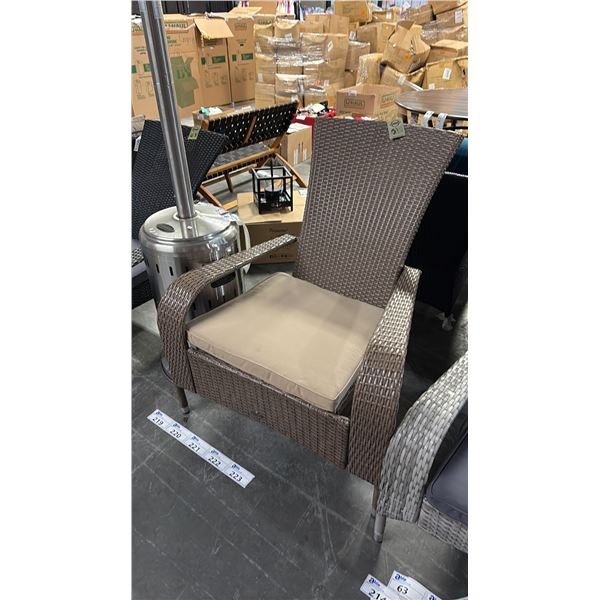 PATIO FLARE BEIGE/TAN MUSKOKA PATIO CHAIR